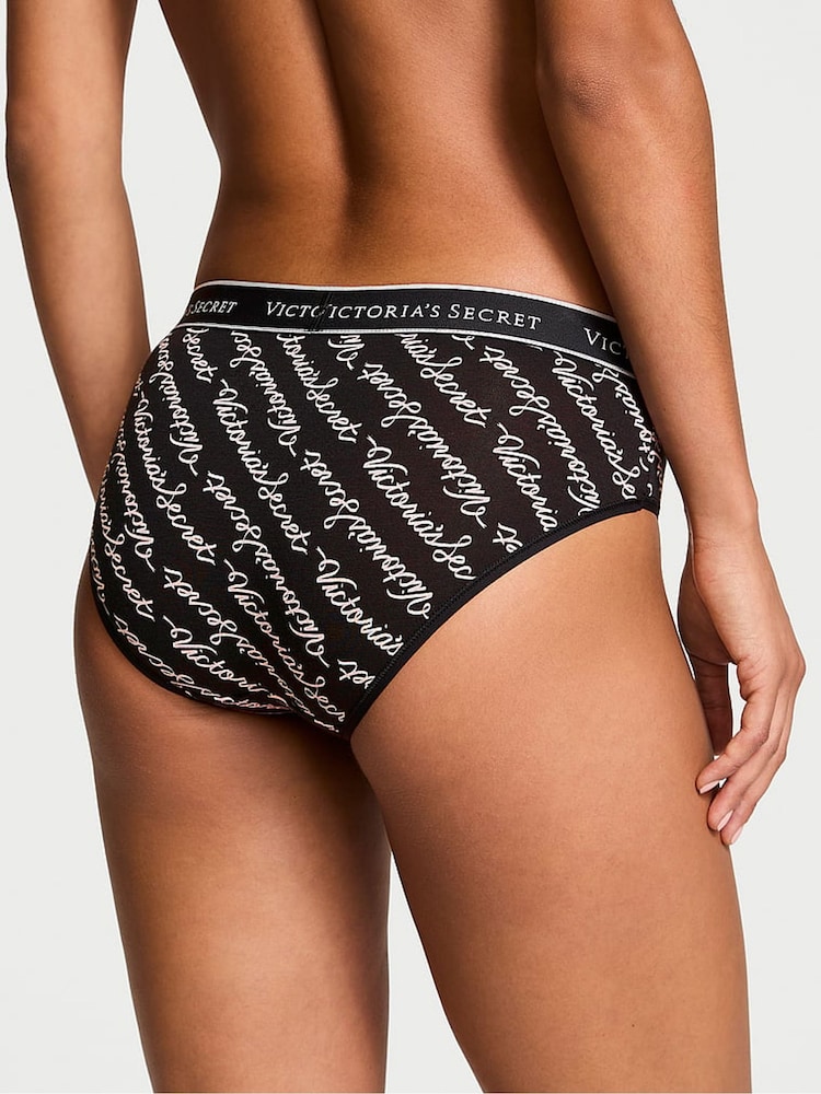 Victoria's Secret Vs Script Black Hipster Knickers - Image 2 of 3
