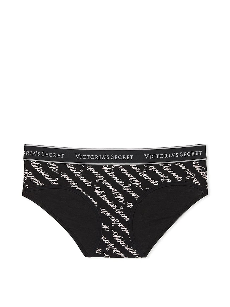 Victoria's Secret Vs Script Black Hipster Knickers - Image 3 of 3