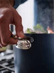 Joseph Joseph Midnight Blue Space Folding Handle Ceramic Nonstick 25cm Stock Pot and Lid - Image 5 of 7