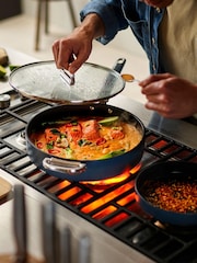 Joseph Joseph Midnight Blue Space Folding Handle Ceramic Nonstick 28cm Saute Pan and Lid - Image 1 of 1