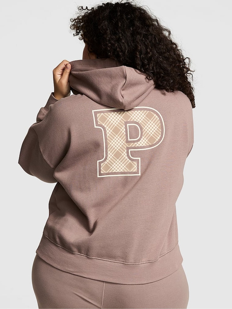 Victoria's Secret PINK Iced Coffee Brown Zip Up Hoodie - Image 2 of 4