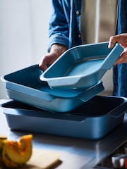 Joseph Joseph Blue Nest™ Oven Non Stick 3 Piece Roasting Tray Set - Image 1 of 7
