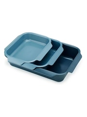 Joseph Joseph Blue Nest™ Oven Non Stick 3 Piece Roasting Tray Set - Image 2 of 7