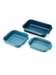Joseph Joseph Blue Nest™ Oven Non Stick 3 Piece Roasting Tray Set - Image 4 of 7