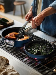 Joseph Joseph Midnight Blue Space Folding Handle Ceramic Nonstick 2 piece Frying Pan Set - Image 6 of 8