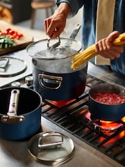 Joseph Joseph Midnight Blue Space Folding Handle Ceramic Nonstick 23cm Saucepan and Lid - Image 6 of 6