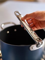 Joseph Joseph Midnight Blue Space Folding Handle Ceramic Nonstick 23cm Saucepan and Lid - Image 1 of 6