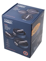 Joseph Joseph Midnight Blue Space Folding Handle Ceramic Nonstick 6 piece Cookware Set - Image 3 of 9