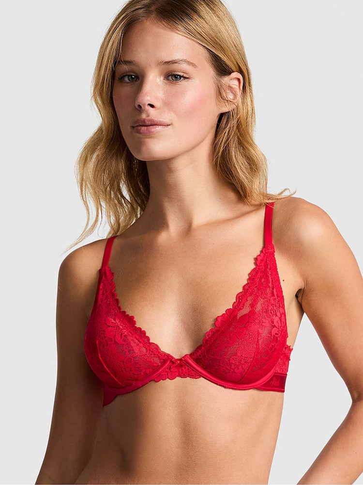 Rood - Victoria's Secret PINK beha van kant - Image 1 of 4