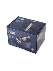 Joseph Joseph Midnight Blue Space Folding Handle Ceramic Nonstick 3 Piece Saucepan Set - Image 3 of 6