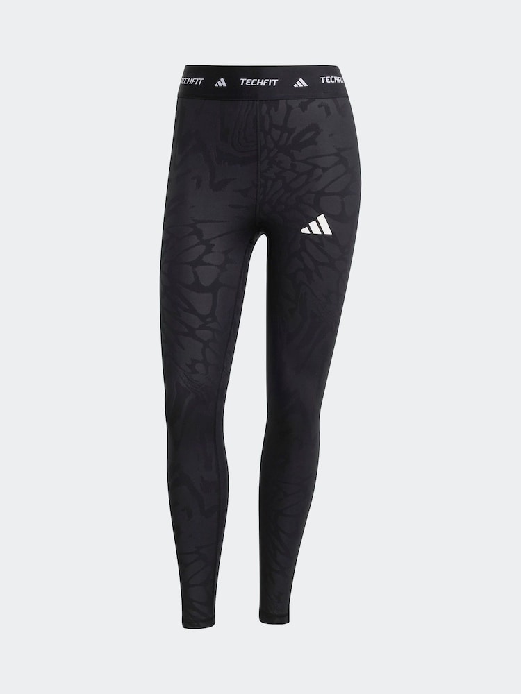 adidas Black Techfit Print 7/8 - Image 6 of 6