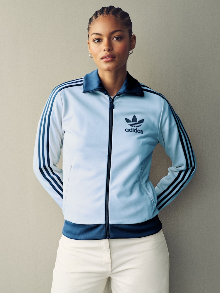 adidas originals Blue Beckenbauer Jacket - Image 1 of 9