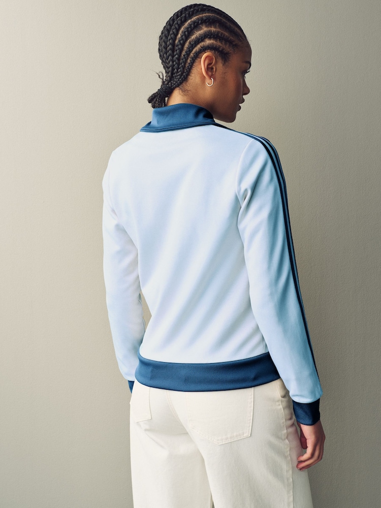 adidas originals Blue Beckenbauer Jacket - Image 2 of 9