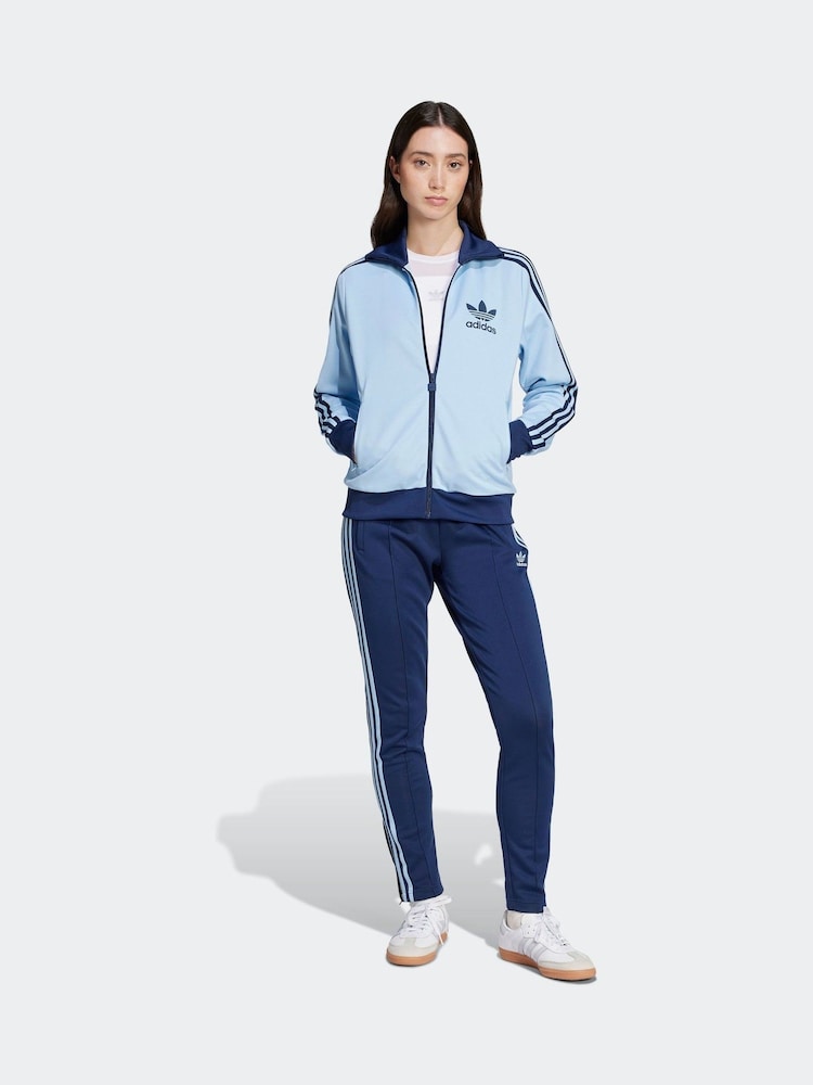 adidas originals Blue Beckenbauer Jacket - Image 6 of 9