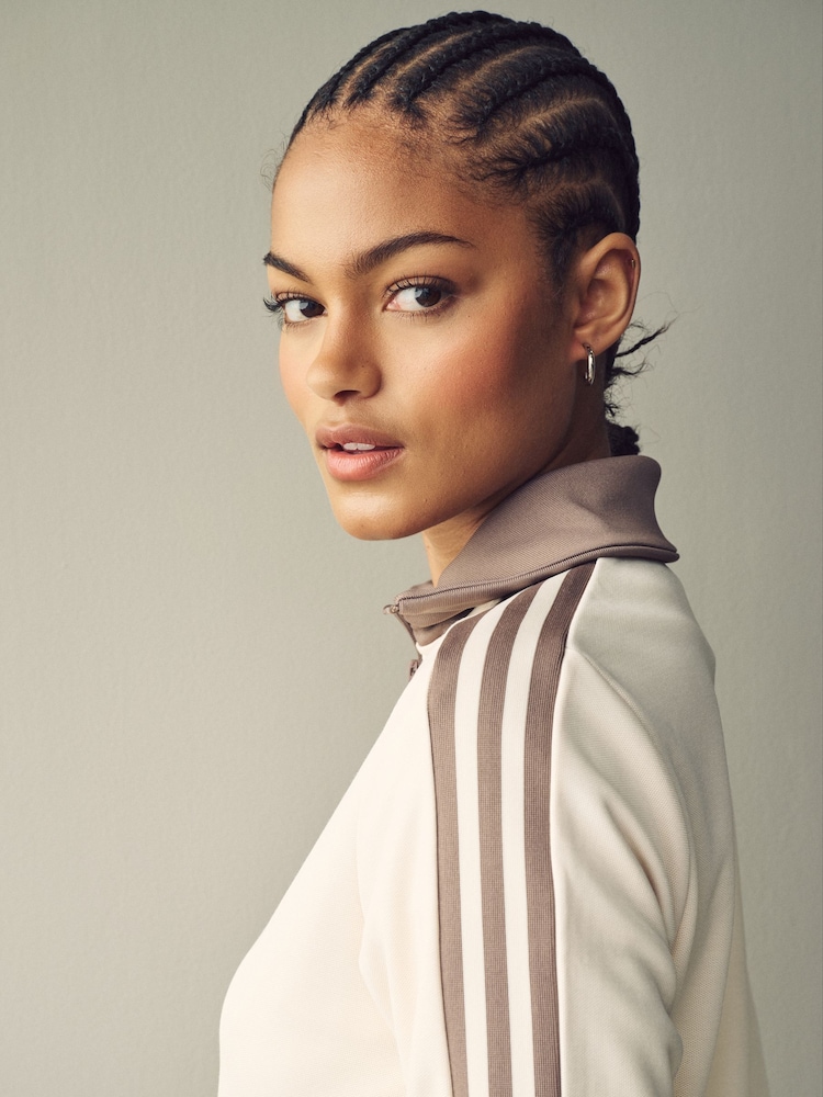 adidas originals Cream Beckenbauer Jacket - Image 3 of 12