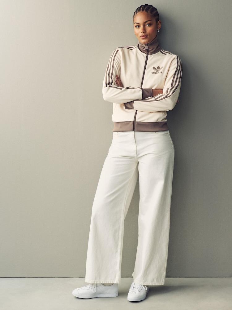 adidas originals Cream Beckenbauer Jacket - Image 4 of 12