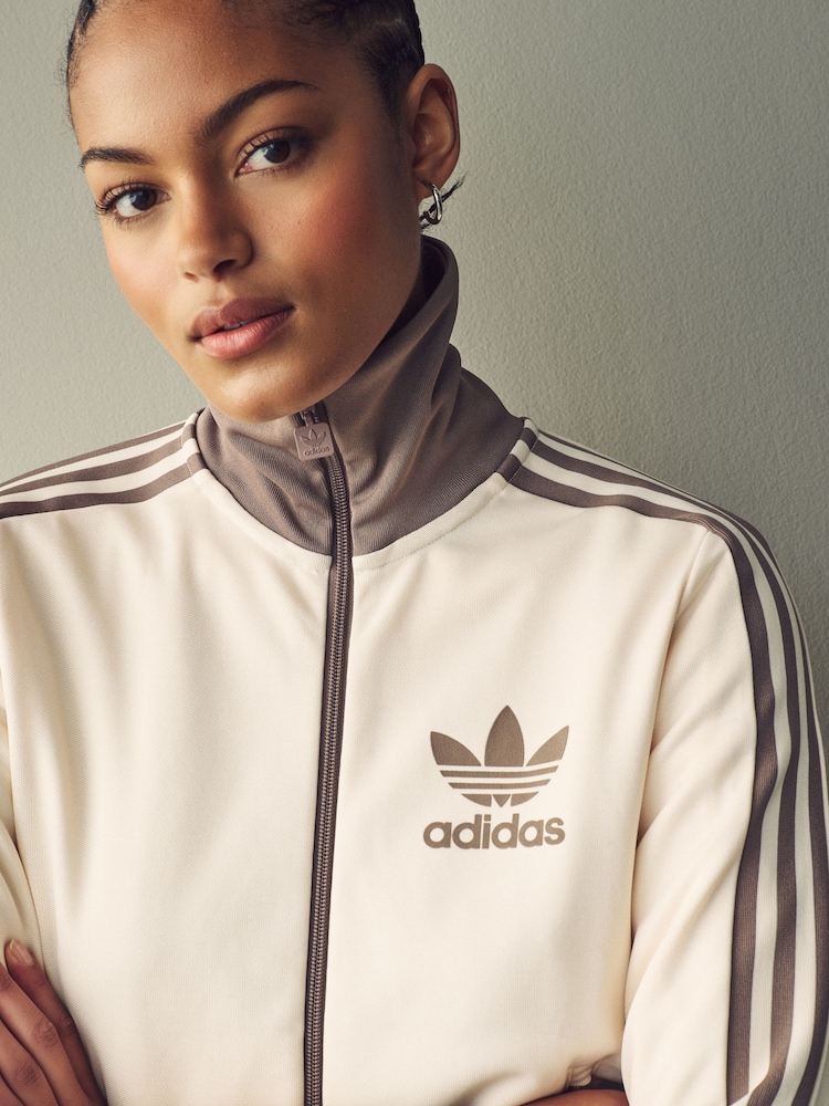 adidas originals Cream Beckenbauer Jacket - Image 5 of 12