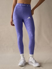 adidas Blue Techfit Print 7/8 - Image 1 of 6