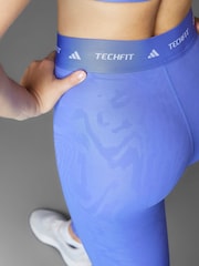 Azul - adidas Techfit Print 7/8 - Imagen 7 de 14