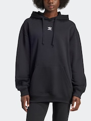 Negro - adidas Originals Essentials Loose French Terry 100% Cotton Hoodie - Imagen 2 de 7