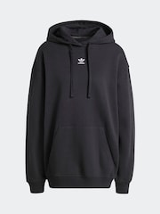 Negro - adidas Originals Essentials Loose French Terry 100% Cotton Hoodie - Imagen 7 de 7