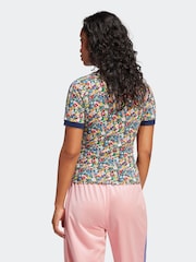adidas originals multi Floral Liberty London Cali T-shirt - Image 2 of 6