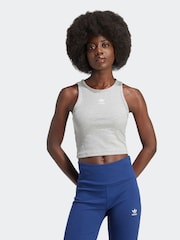 adidas Originals Grey Essentials Vest Top - Image 1 of 7