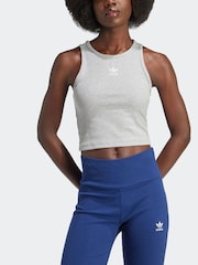 adidas Originals Grey Essentials Vest Top - Image 3 of 7