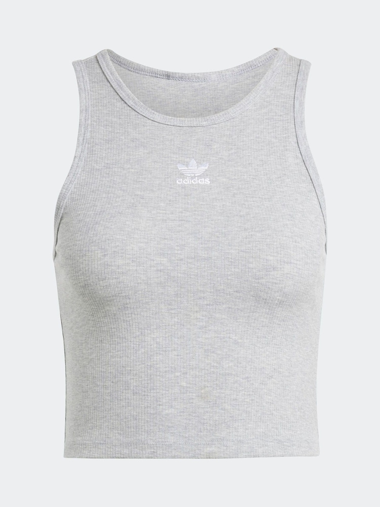 adidas Originals Grey Essentials Vest Top - Image 7 of 7