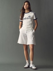 adidas originals White Graphic Cali T-Shirt - Image 2 of 12