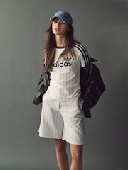 adidas originals White Graphic Cali T-Shirt - Image 3 of 12