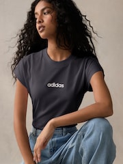 adidas Black Essentials Single Jersey T-Shirt - Image 1 of 10