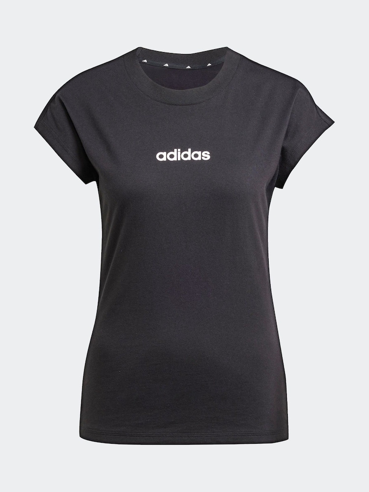 adidas Black Essentials Single Jersey T-Shirt - Image 10 of 10