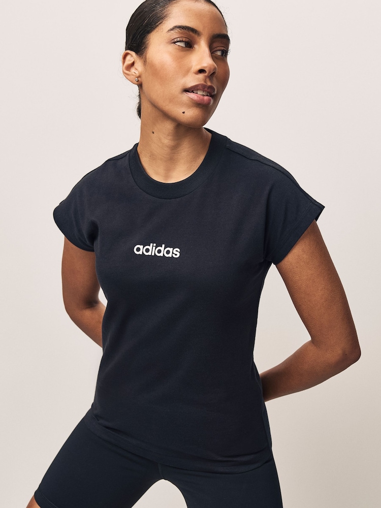 adidas Black Essentials Single Jersey T-Shirt - Image 5 of 10