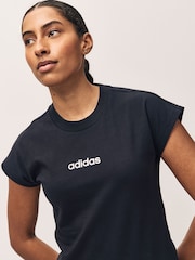 adidas Black Essentials Single Jersey T-Shirt - Image 9 of 10