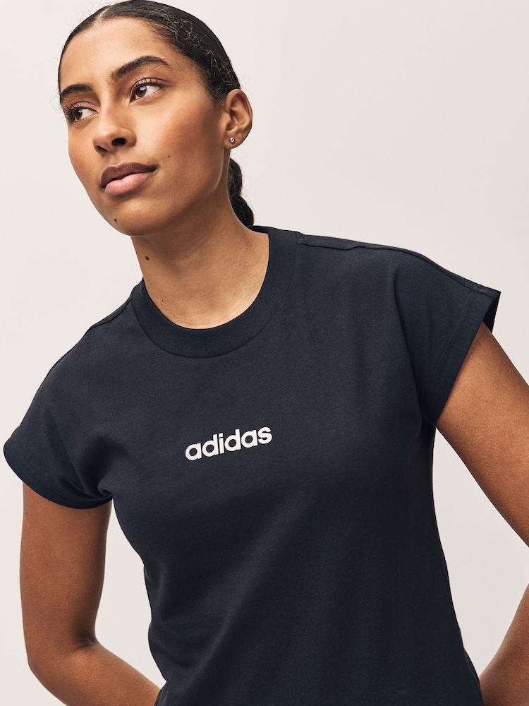 adidas Black Essentials Single Jersey T-Shirt - Image 9 of 10