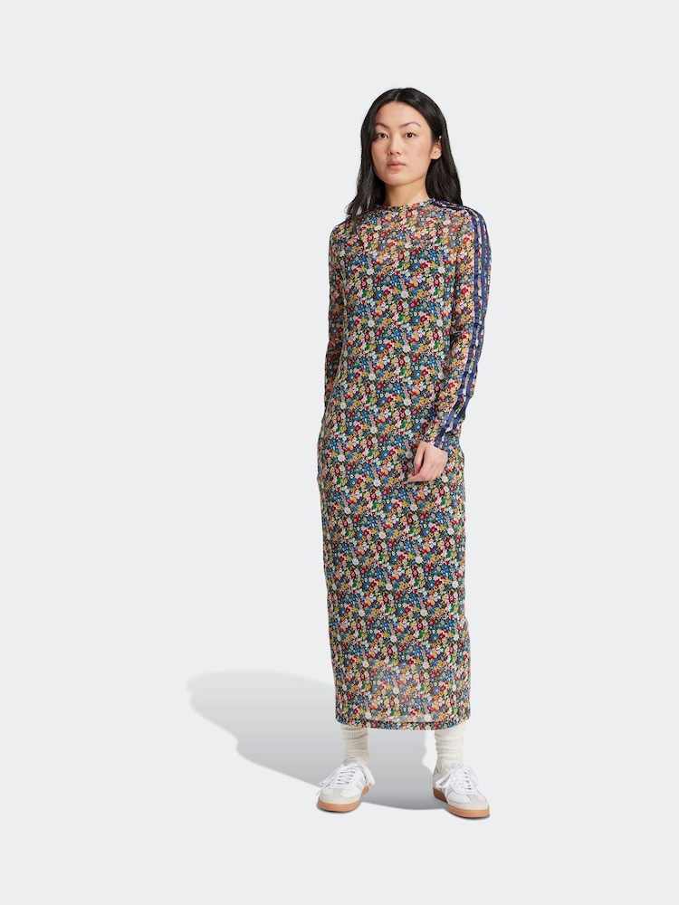 adidas originals multi Floral Liberty London Dress - Image 1 of 6