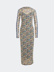 adidas originals multi Floral Liberty London Dress - Image 6 of 6