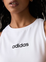 Blanco - Camiseta sin mangas estilo lineal de adidas - Imagen 4 de 4