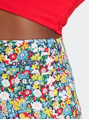 adidas originals multi Floral Liberty London 100% Cotton Skirt - Image 4 of 6