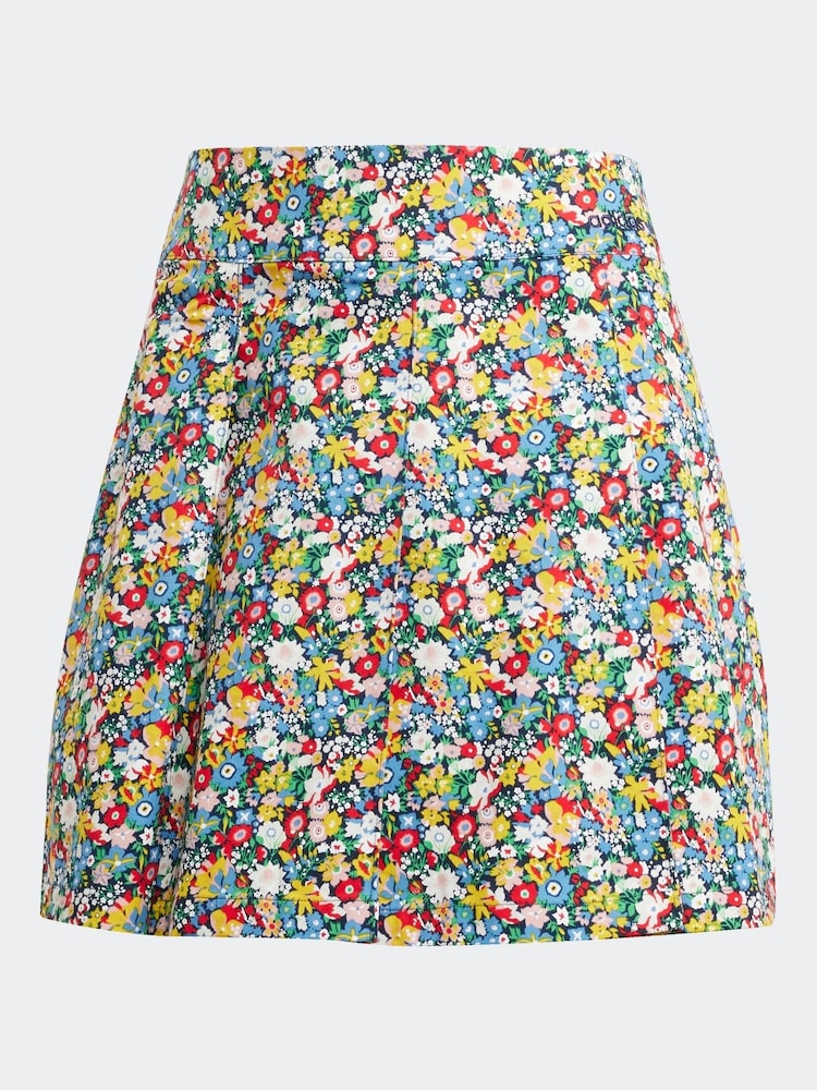 adidas originals multi Floral Liberty London 100% Cotton Skirt - Image 6 of 6