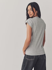 adidas Grey Light Essentials Single Jersey T-Shirt - Image 3 of 6