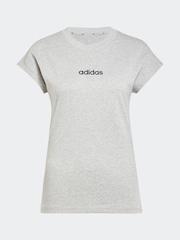 adidas Grey Light Essentials Single Jersey T-Shirt - Image 6 of 6