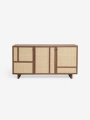 MADE.COM Dark Oak Effect Pavia Accent Rattan Large Sideboard - Image 5 of 5