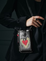 Rockett St George Black PU Cross-Body Phone Holder - Image 2 of 7