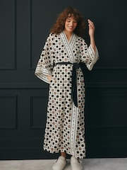 Rockett St George Black/White Satin Robe - Image 2 of 6