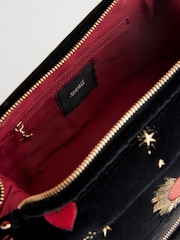 Rockett St George Black Velvet Washbag - Image 11 of 11