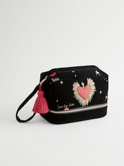 Rockett St George Black Velvet Washbag - Image 4 of 11