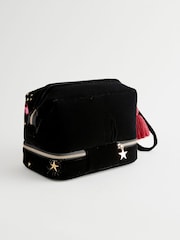 Rockett St George Black Velvet Washbag - Image 5 of 11