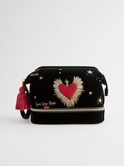 Rockett St George Black Velvet Washbag - Image 6 of 11